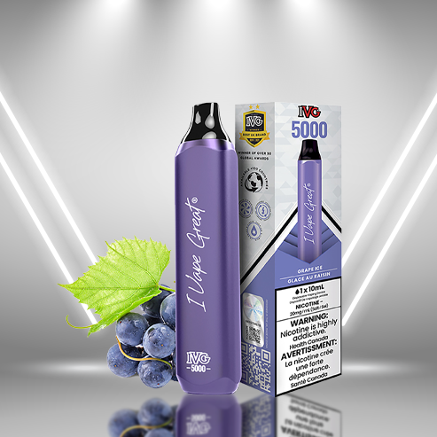 IVG 5000 | Grape Ice | Disposable Vape | Canada IVG Canada IVG 5000 | Grape Ice | Disposable Vape | Canada IVG Canada