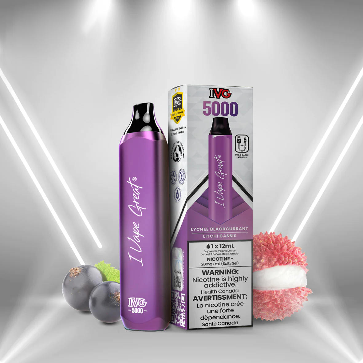 IVG 5000 | Lychee Blackcurrant | Disposable Vape on Sale | IVG Official Store IVG Canada IVG 5000 | Lychee Blackcurrant | Disposable Vape on Sale | IVG Official Store IVG Canada
