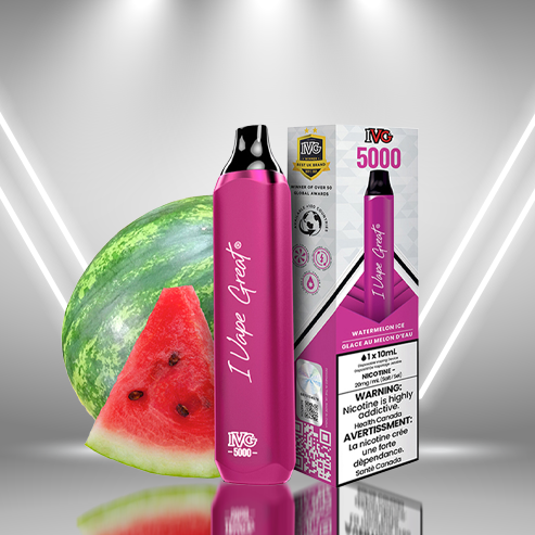 IVG 3000 Watermelon Ice Disposable Vape - iVapeGreat