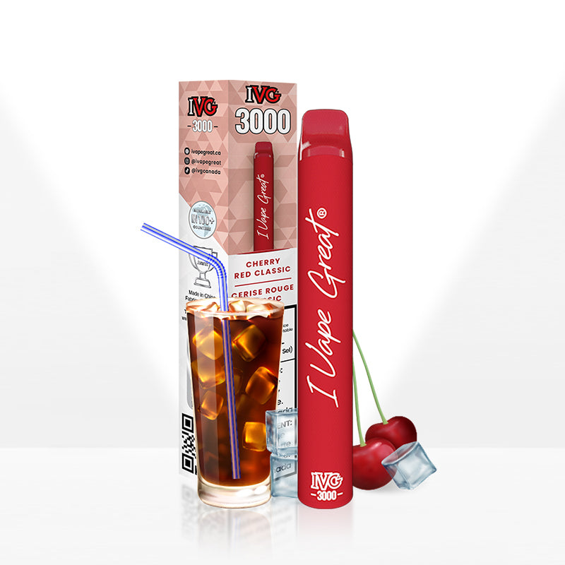 IVG 3000 | Cherry Red Classic | Disposable Vape on Sale | IVG Official Store IVG Canada IVG 3000 | Cherry Red Classic | Disposable Vape on Sale | IVG Official Store IVG Canada