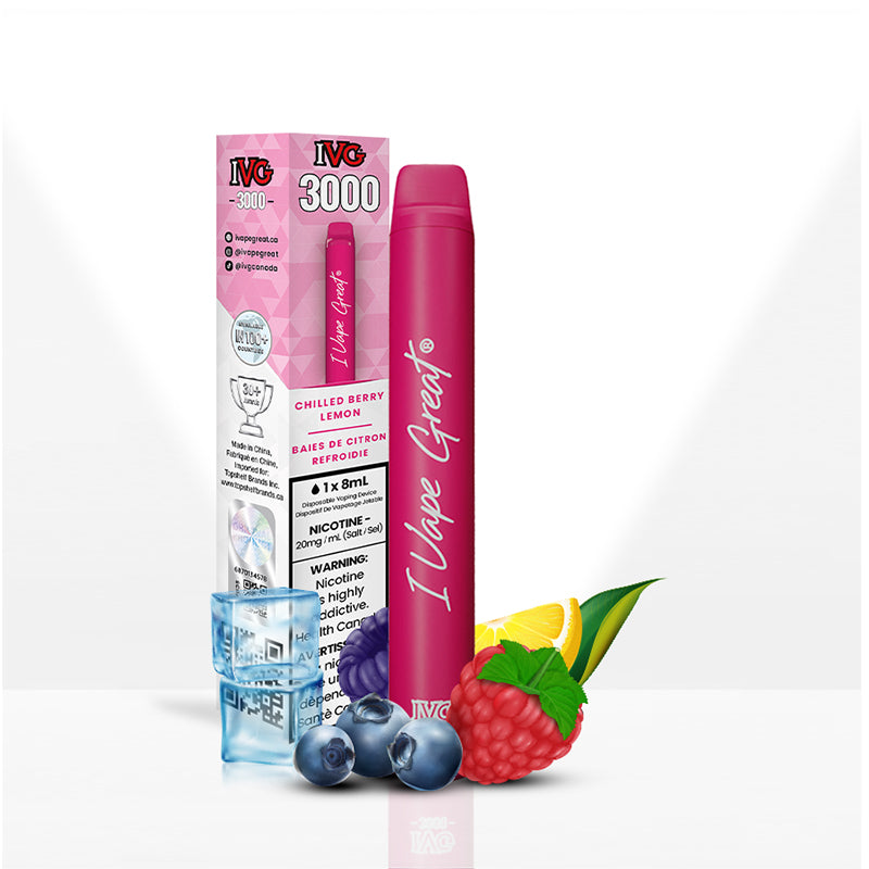 IVG 3000 | Chilled Berry Lemonade | Disposable Vape on Sale | IVG Official Store IVG Canada IVG 3000 | Chilled Berry Lemonade | Disposable Vape on Sale | IVG Official Store IVG Canada