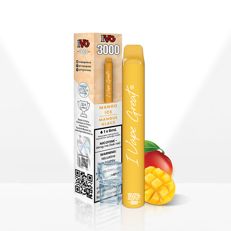 Swft Icon 7500 Puff IVG 3000 | Mango Ice | Disposable Vape On Sale | IVG Official Store - IVG Canada Australia Smart Display Screen Swft Icon 7500 Puff IVG 3000 | Mango Ice | Disposable Vape On Sale | IVG Official Store - IVG Canada Australia Smart Display Screen