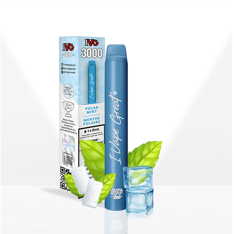 IVG 3000 | Polar Mint | Disposable Vape on Sale | IVG Official Store IVG Canada IVG 3000 | Polar Mint | Disposable Vape on Sale | IVG Official Store IVG Canada