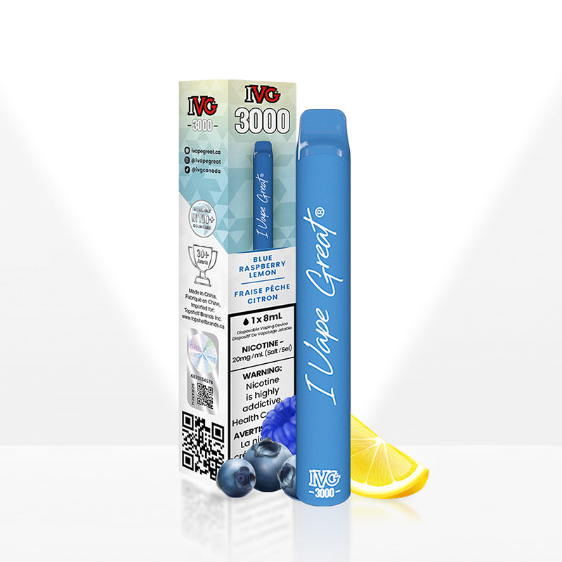 IVG 3000 | Blue Raspberry Lemon | Disposable Vape on Sale | IVG ...